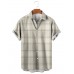 Men's Casual Plaid Print Shirt 43914792X