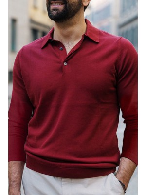 Lapel Polo Shirt Men's Short Sleeve Men's Casual Long Sleeve Top